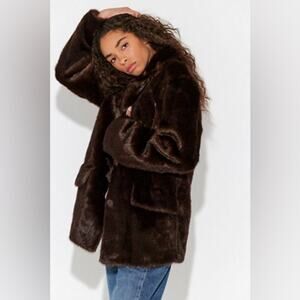Stand Studio Evyn Faux Fur Jacket